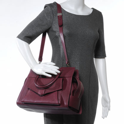 Proenza Schouler Buffalo Leather PS13 Small Satchel Pinot Noir 2 of 8