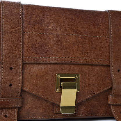 Proenza Schouler Lambskin PS1 Pochette Clutch Saddle 8 of 10