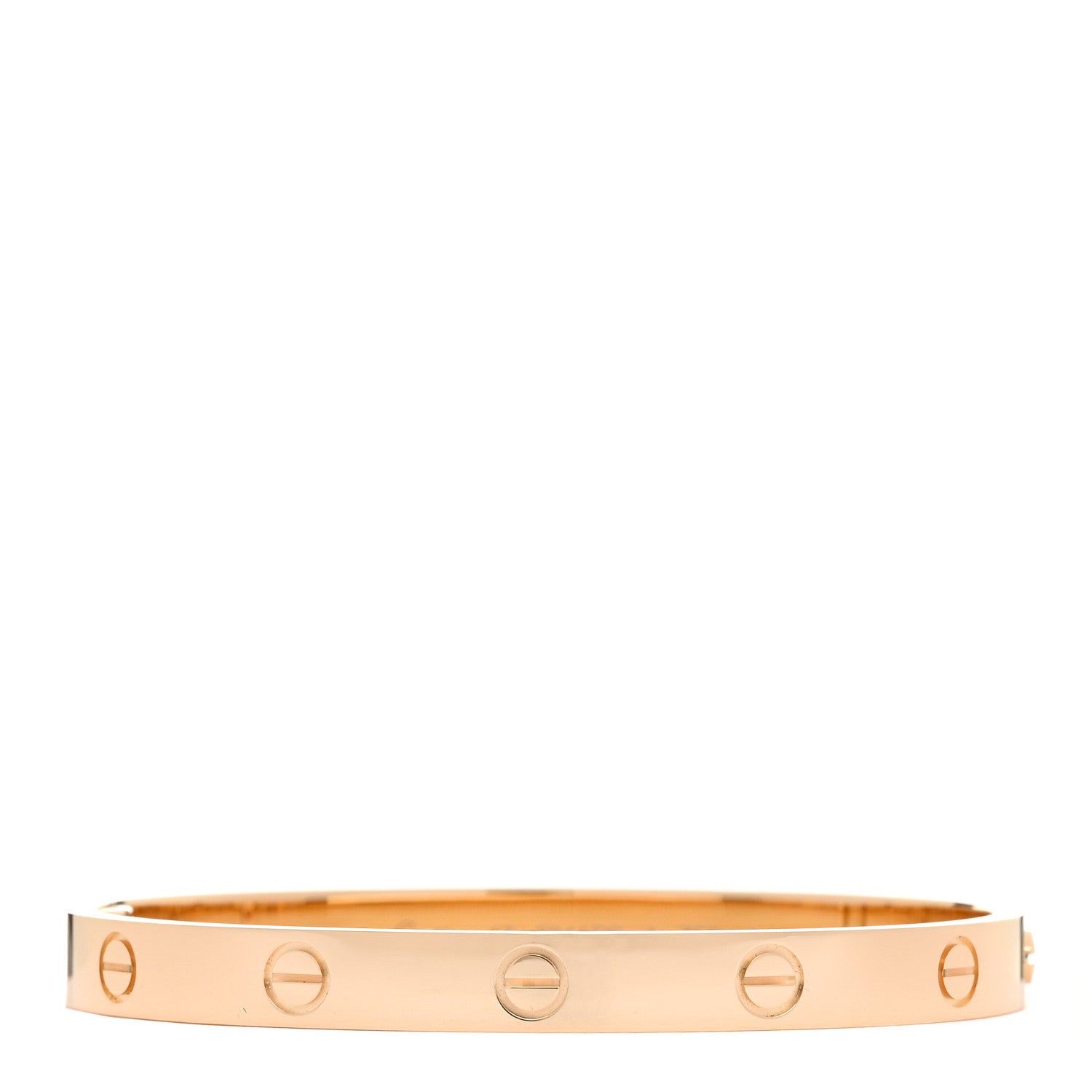 Cartier 18K Yellow Gold LOVE Single Screw Bracelet 17 1 of 9