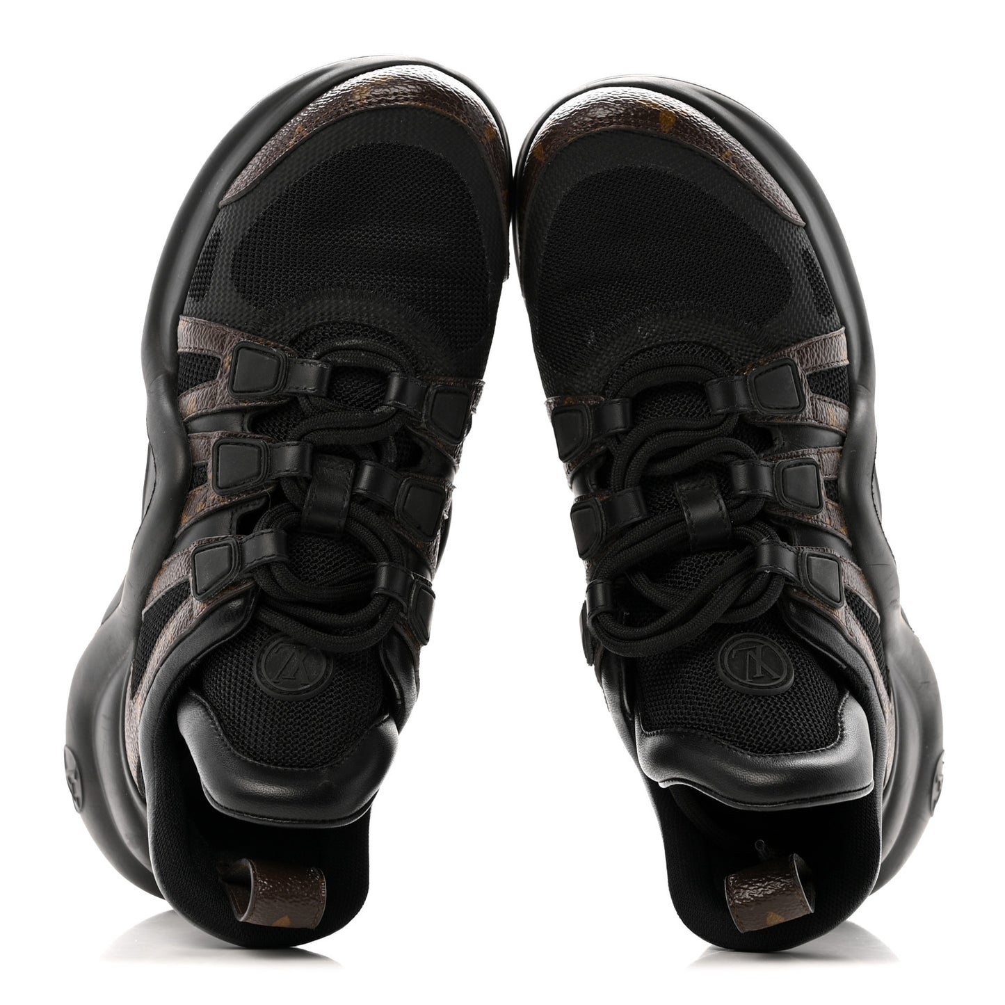 Calfskin Patent Monogram LV Archlight Sneakers 36 Black
