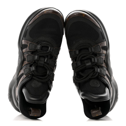Louis Vuitton Calfskin Patent Monogram LV Archlight Sneakers 36 Black 2 of 14