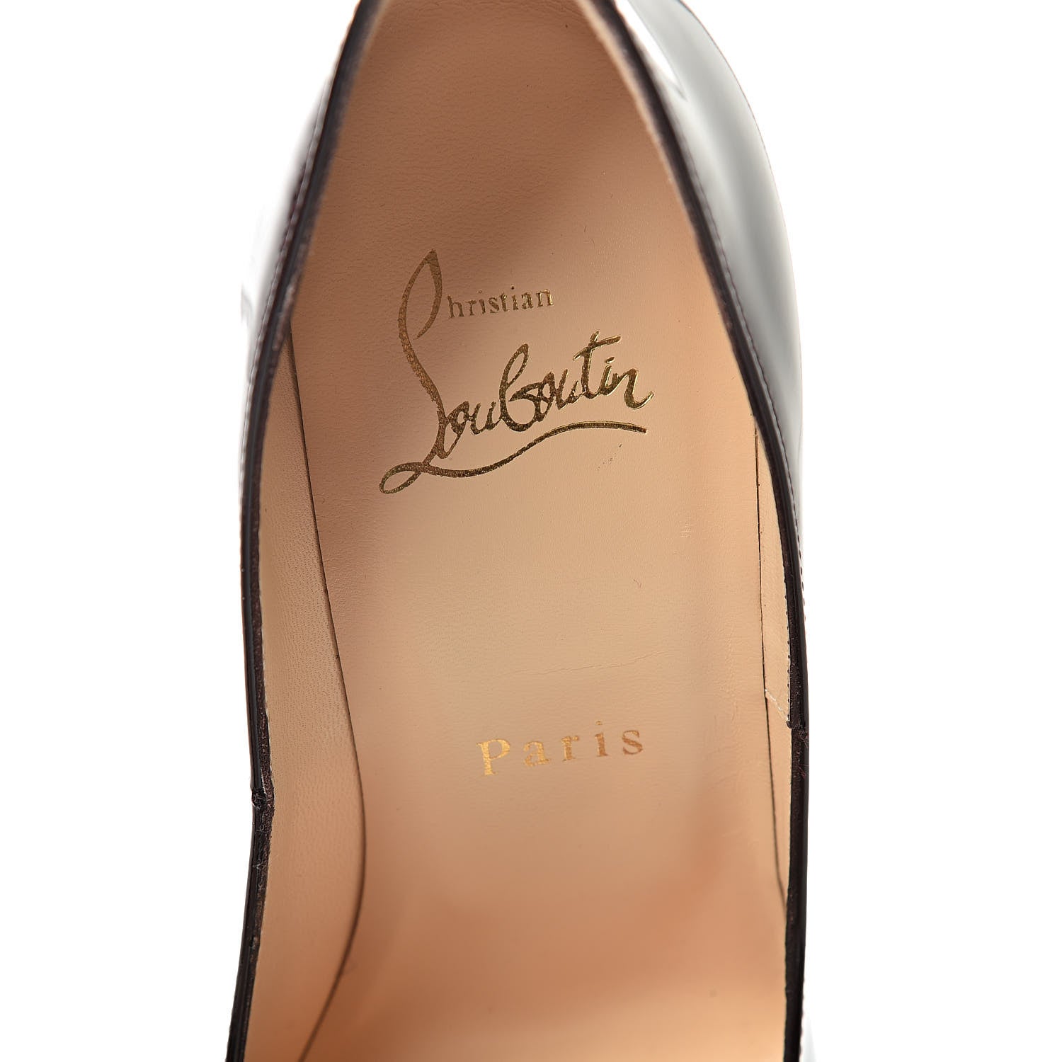 Christian Louboutin Patent Particule 100 Pumps 36.5 Plum 6 of 10