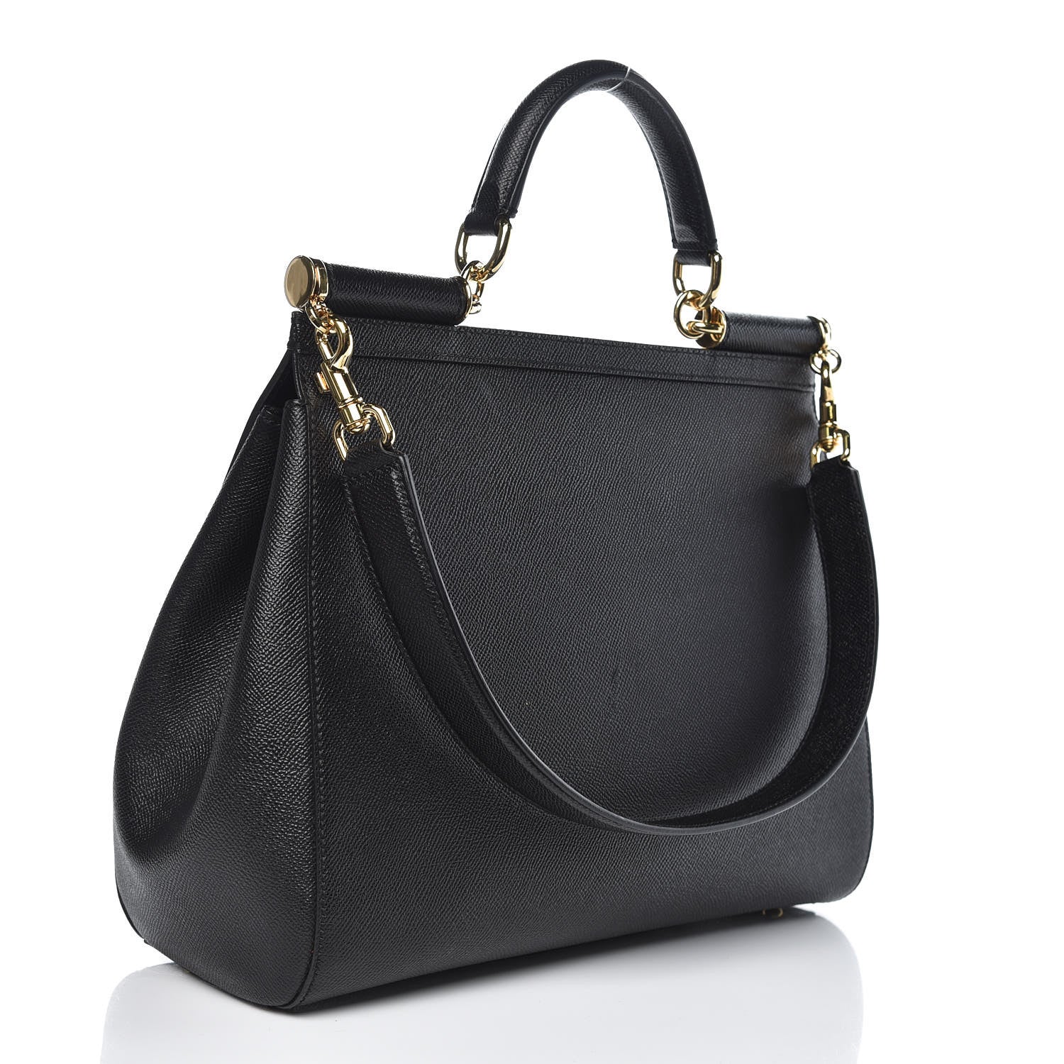 Dolce & Gabbana Dauphine Large Miss Sicily Satchel Black 4 of 12