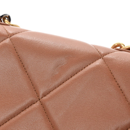 Chanel Lambskin Quilted 19 Wallet On Chain WOC Brown 9 of 14