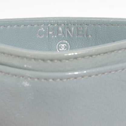 Chanel Patent Credit Card Holder Light Blue 6 of 8