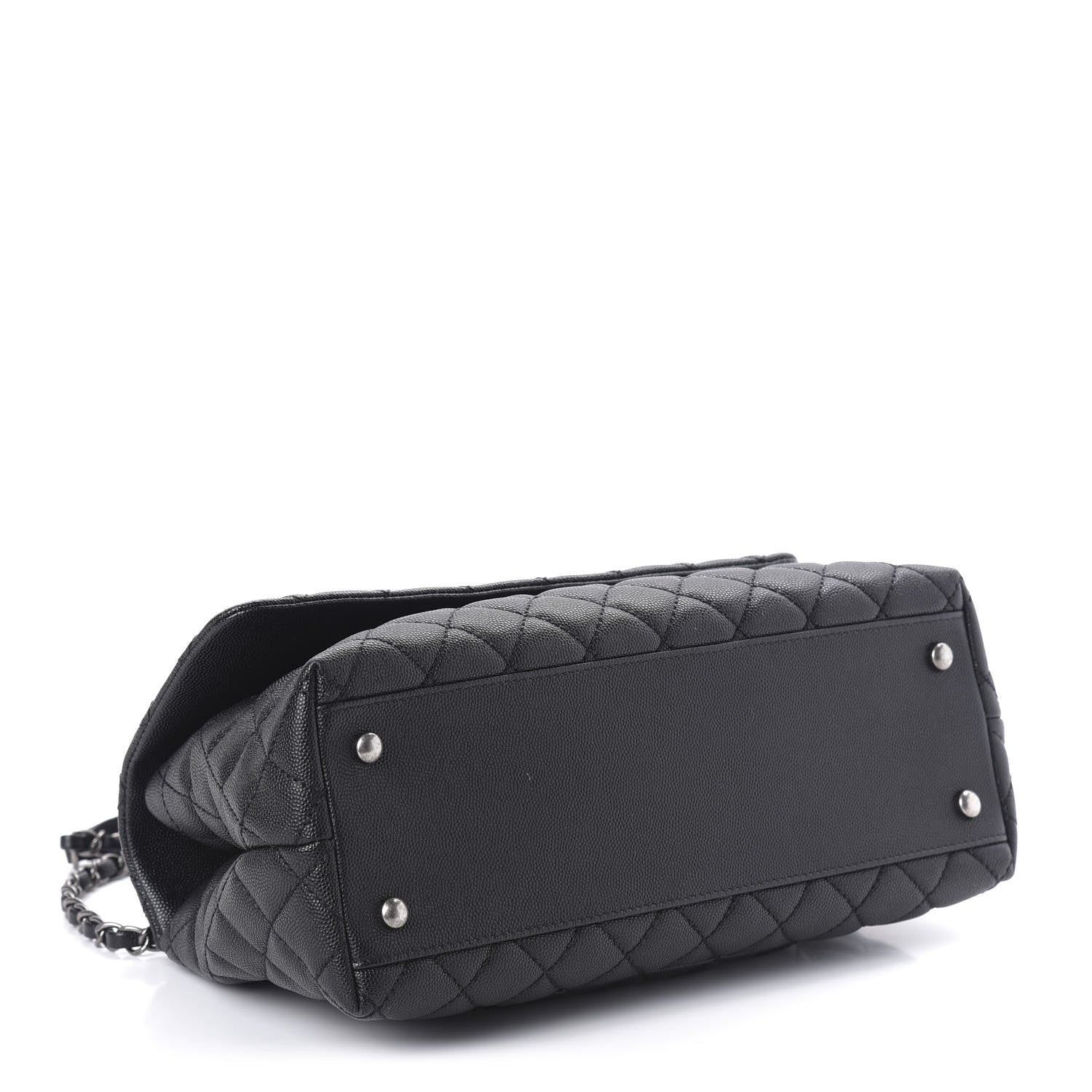 Chanel Caviar Quilted Small Coco Handle Flap Black 5 of 11