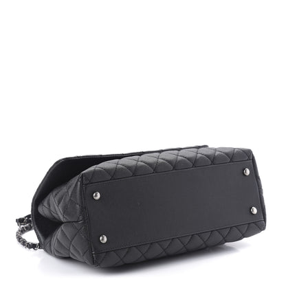 Chanel Caviar Quilted Small Coco Handle Flap Black 5 of 11