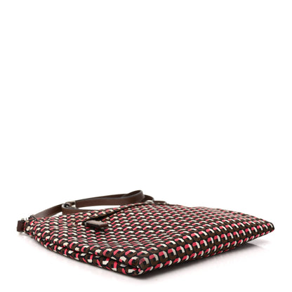 Prada Tessuto Stampato Nylon Saffiano Otta Print Tote Rosa 4 of 9