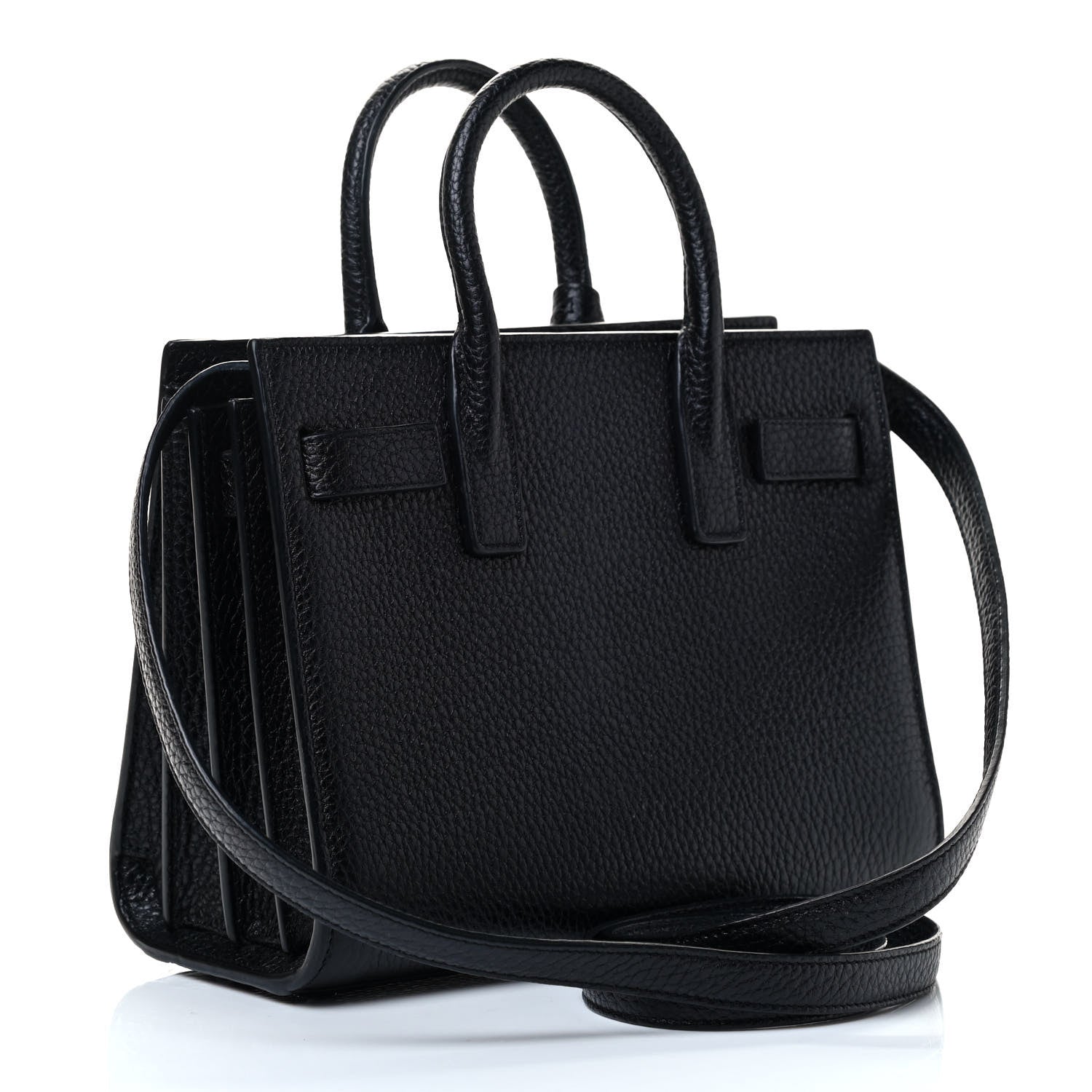 Saint Laurent Grained Calfskin Nano Sac De Jour Black 2 of 4