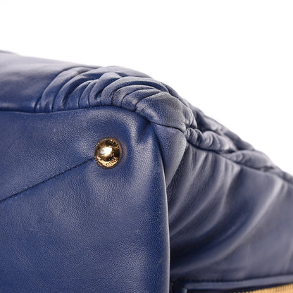Miu Miu Nappa Matelasse Tote Blue 17 of 18