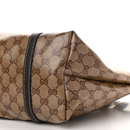Gucci Crystal Monogram Medium Joy Tote Beige Ebony Testa di Moro 10 of 15