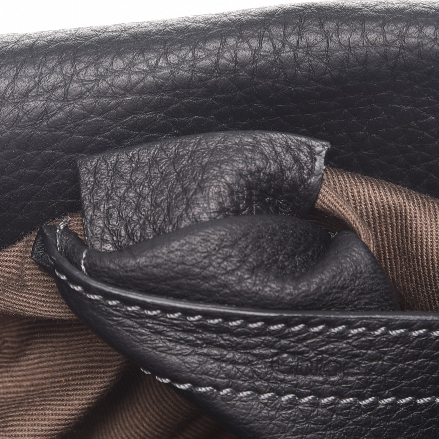 Calfskin Mini Marcie Round Crossbody Bag Black