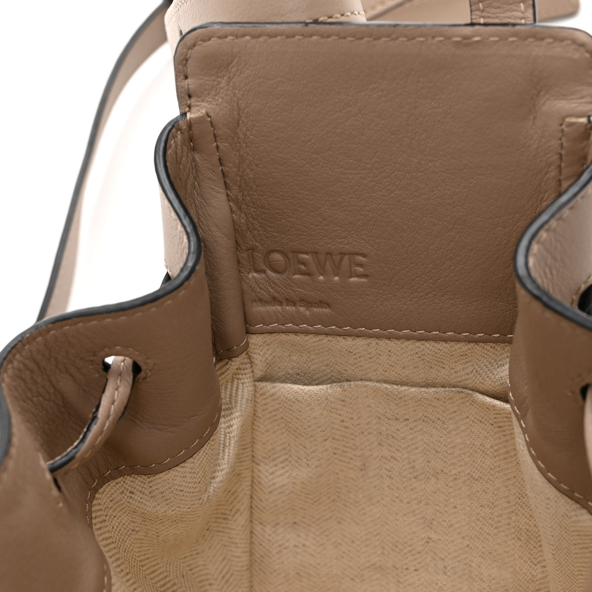 Loewe Calfskin Mini Hammock Shoulder Bag Light Oat 6 of 10