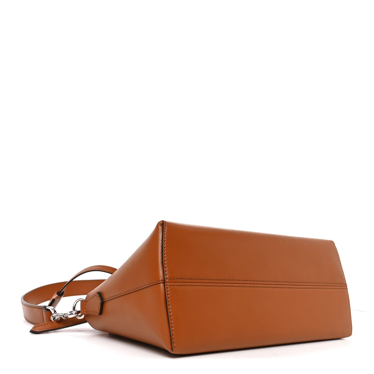 Fendi Vitello King Logo Embossed Medium By The Way Boston Bag Cuoio 4 of 10
