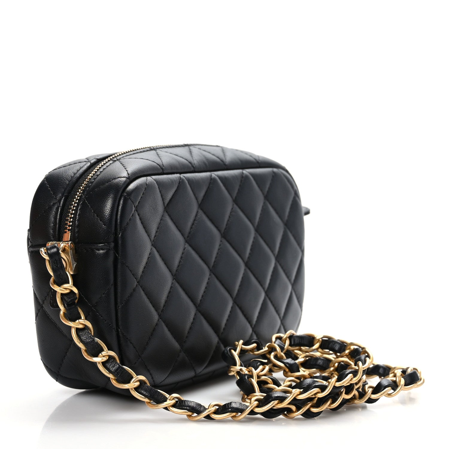 Chanel Lambskin Quilted Small Timeless Camera Case Black 3 of 9