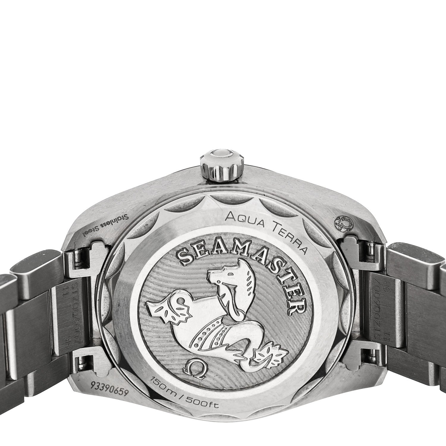 Omega Stainless Steel Diamond Mother of Pearl 28mm Seamaster Aqua Terra Quartz Watch 220.10.28.60.55.001 4 of 5