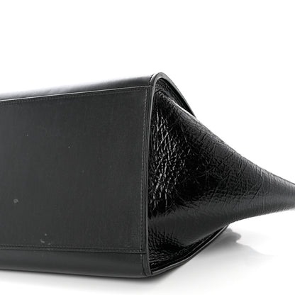 Celine Shiny Goatskin Small Trapeze Black 8 of 9