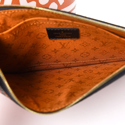 Louis Vuitton Monogram Giant Crafty Neverfull MM Creme Caramel 6 of 11