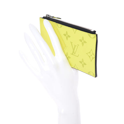 Louis Vuitton Monogram Taiga Coin Card Holder Yellow 2 of 7