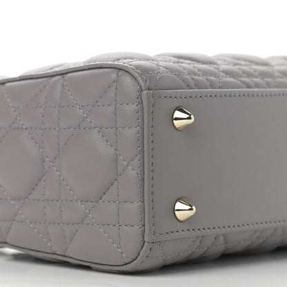 Christian Dior Lambskin Cannage Small My ABCDior Lady Dior Grey 8 of 12