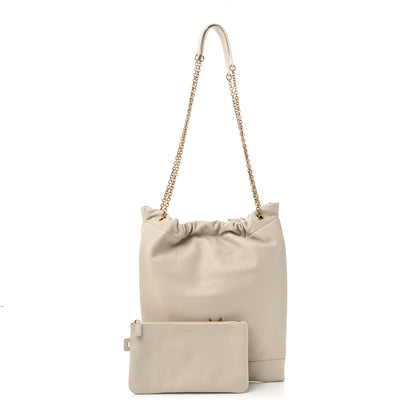 Saint Laurent Lambskin Matelasse Monogram Medium Jamie 4.3 Pochon Blanc Vintage 3 of 11