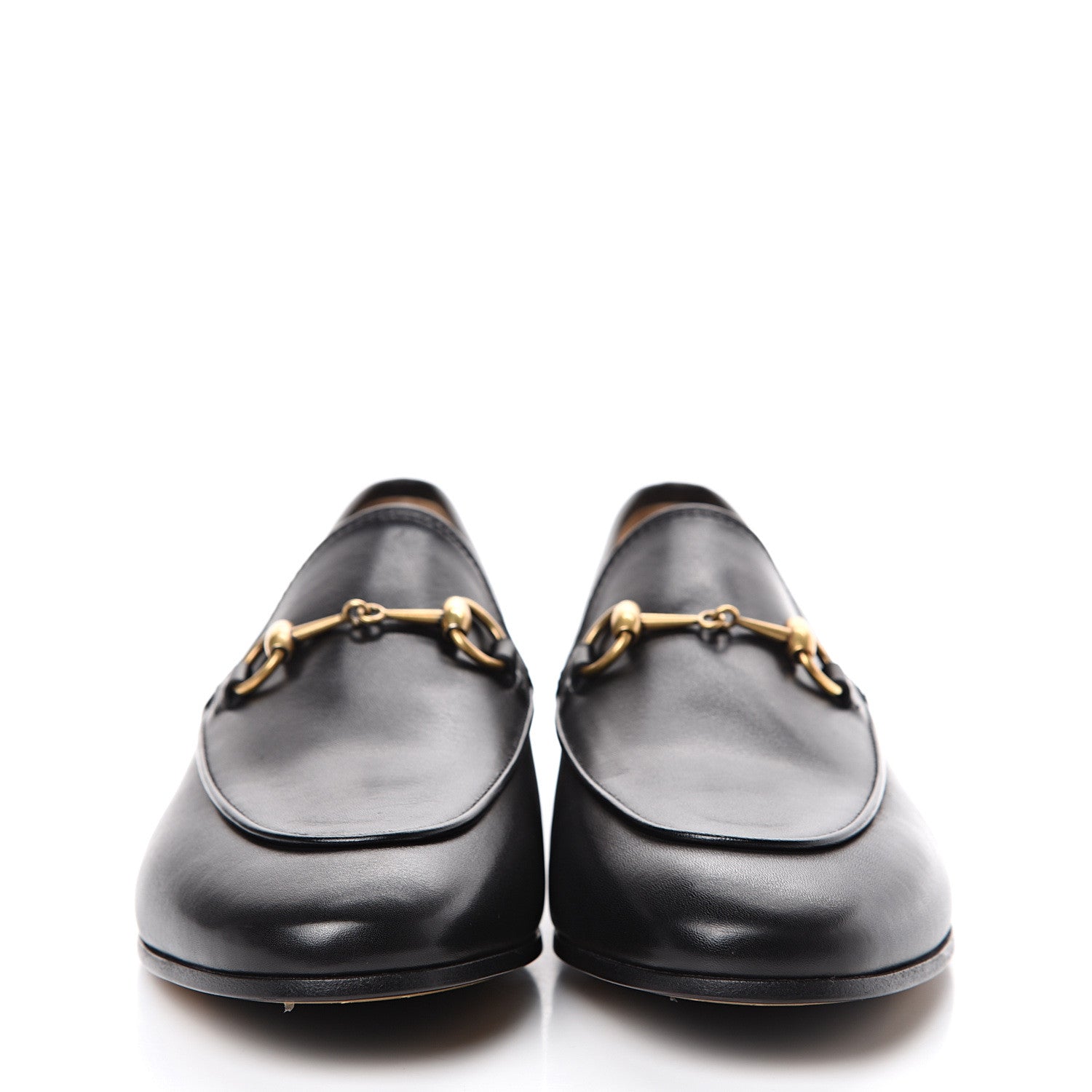 Gucci Calfskin Womens Jordaan Loafers 38.5 Black 2 of 12