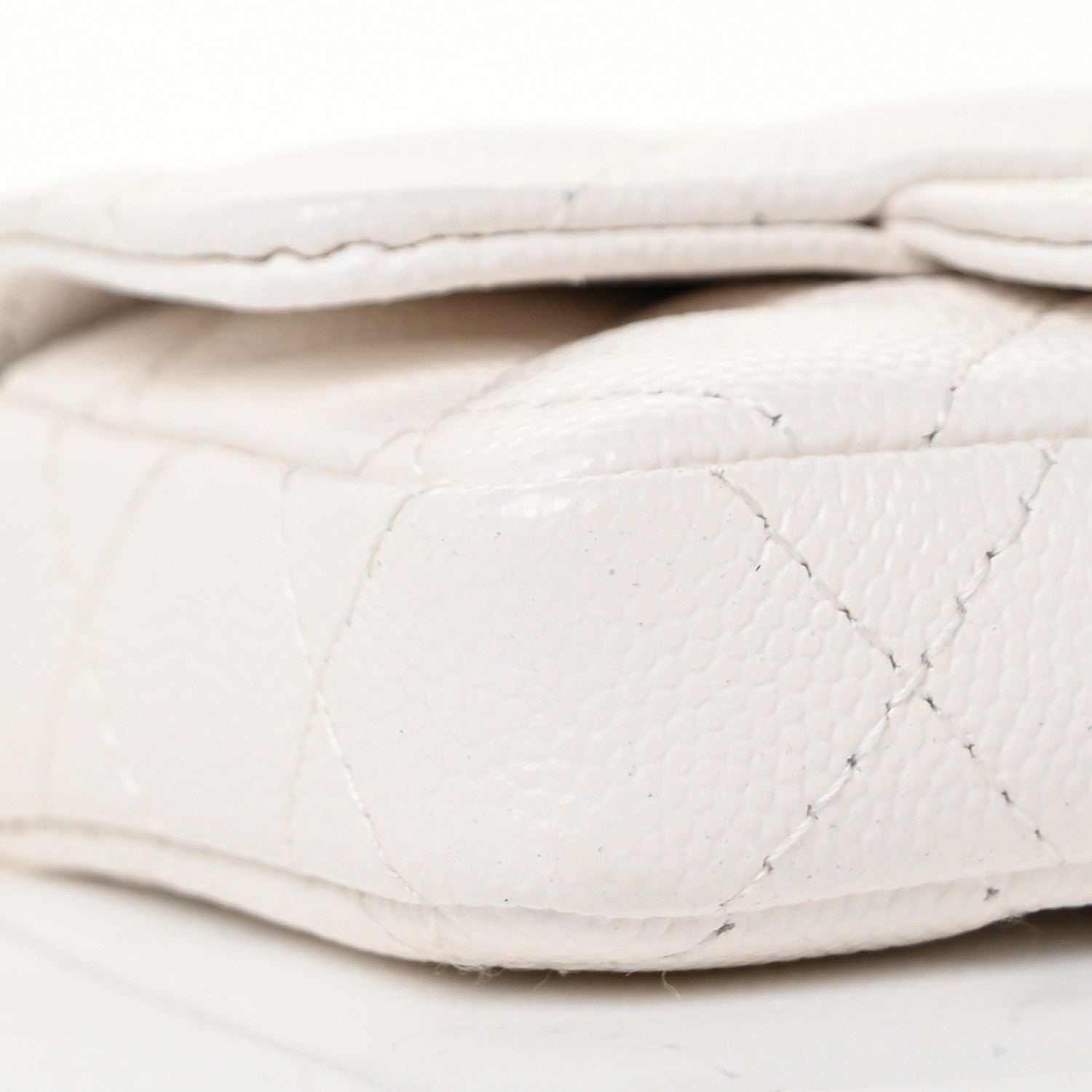 Chanel Caviar Quilted Belt Bag White 10 of 11