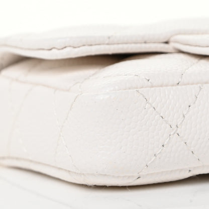 Chanel Caviar Quilted Belt Bag White 10 of 11
