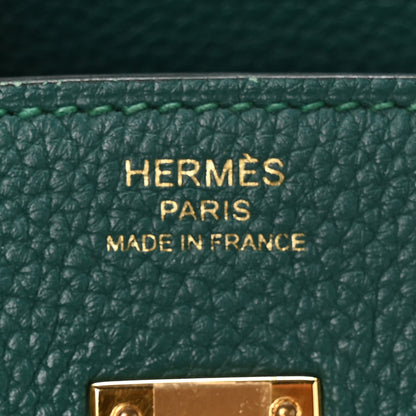 Hermes Togo Birkin 25 Malachite 6 of 10