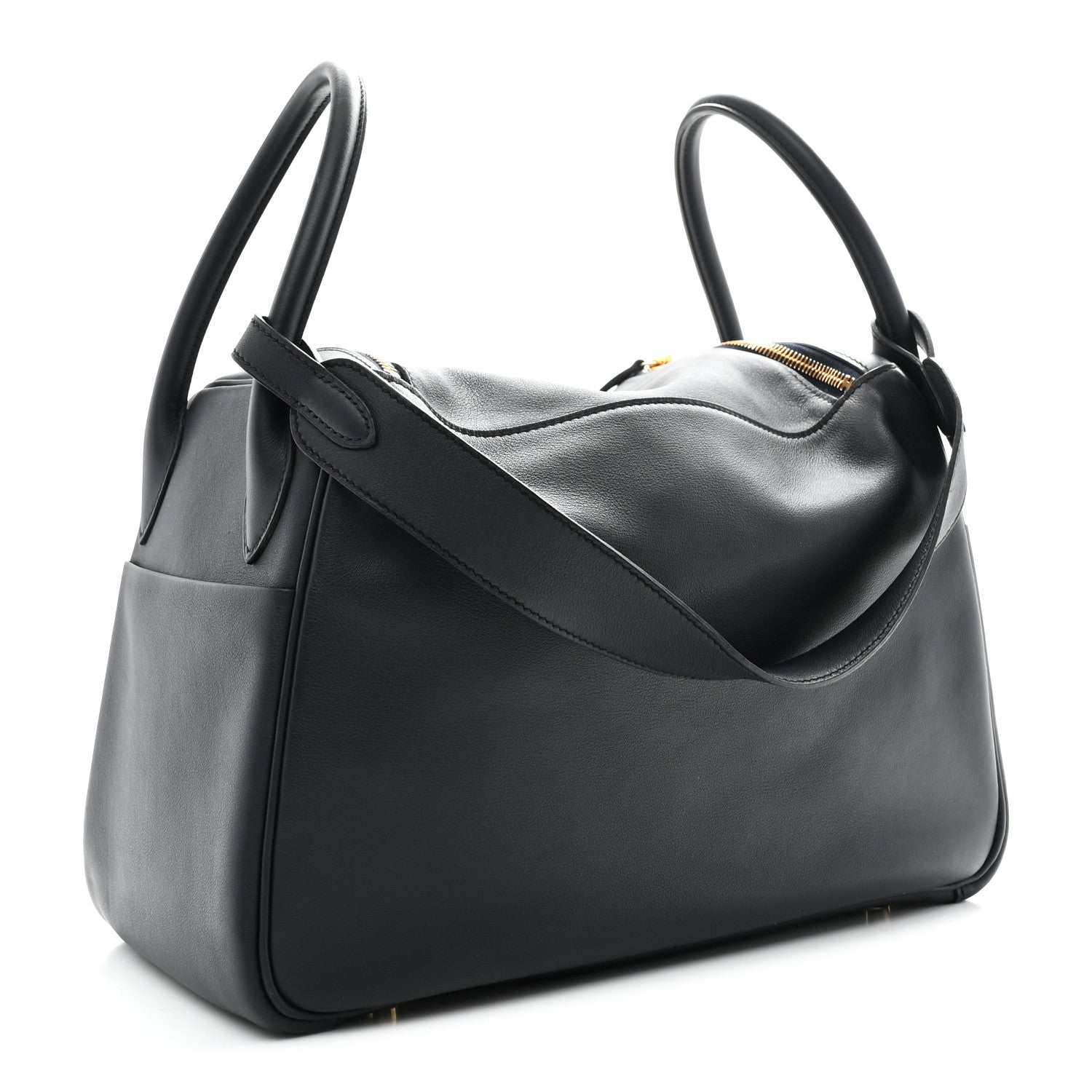 Hermes Swift Verso Lindy 30 Bleu Indigo Orange Poppy 4 of 19