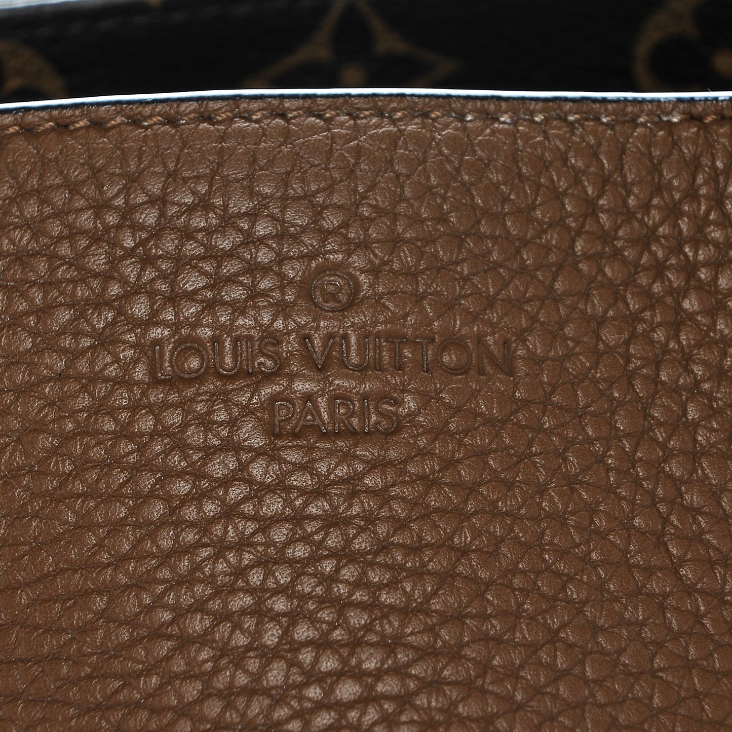 Taurillon Monogram East West Tote Tan