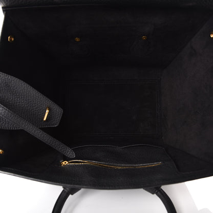 Celine Crisped Calfskin Medium Tie Knot Tote Black 5 of 15