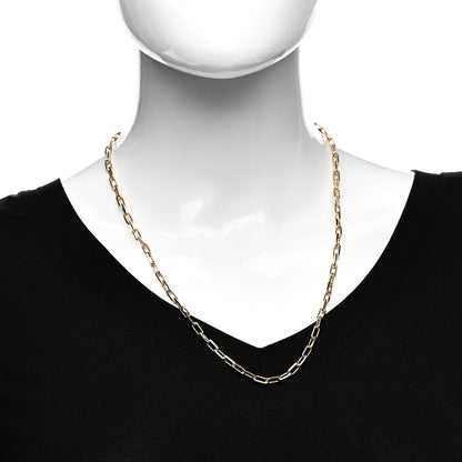 Cartier 18K Yellow Gold SM Santos De Cartier Link Necklace 22" 2 of 5