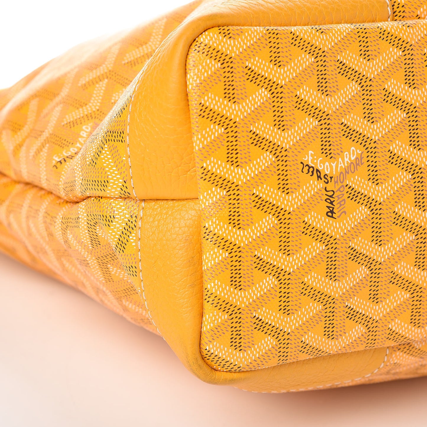 Goyardine Grenadines Hobo Yellow
