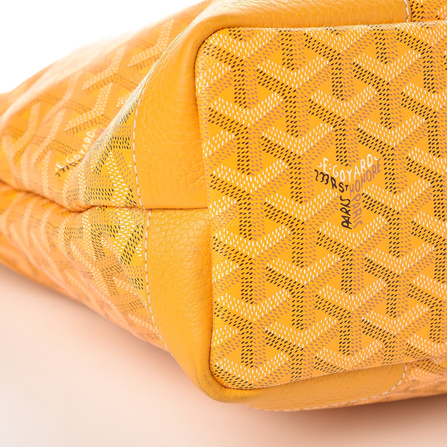 Goyard Goyardine Grenadines Hobo Yellow 8 of 13