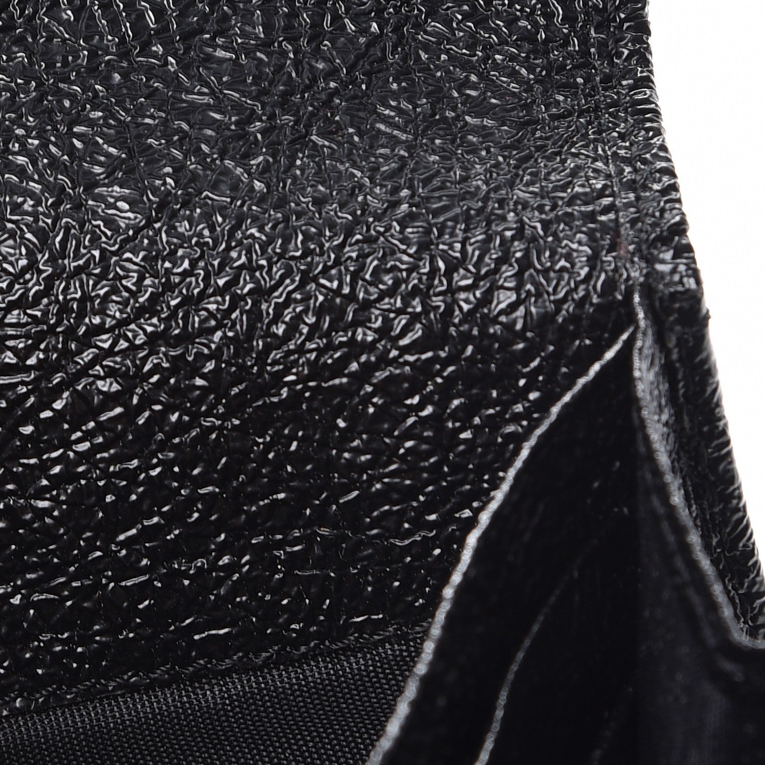 Givenchy Glazed Pebbled Calfskin Nightingale Wallet Black 8 of 8