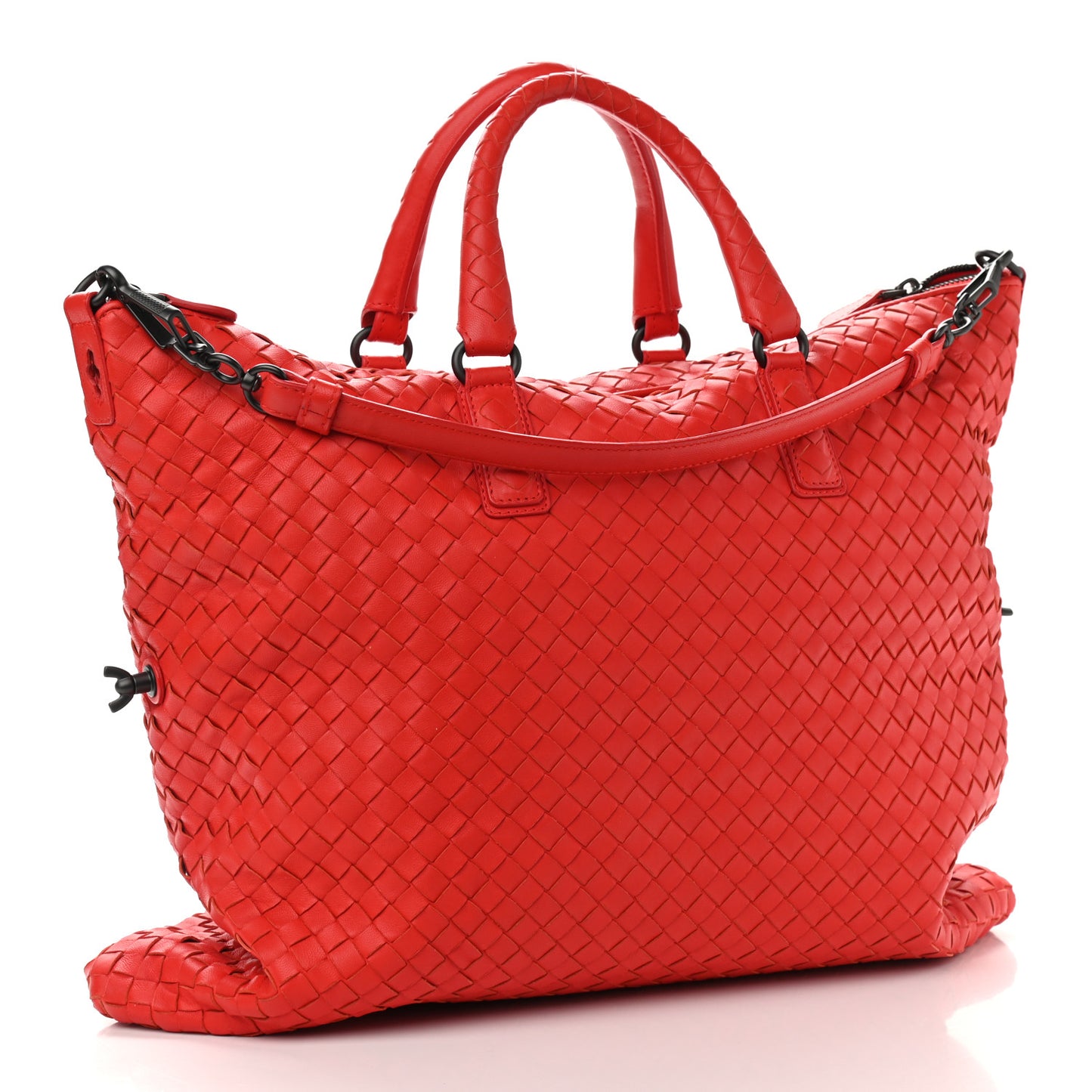 Nappa Intrecciato Maxi Convertible Tote Vesuvio