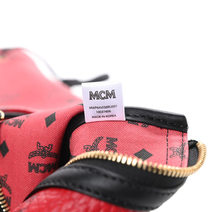 MCM Visetos Medium Liz Reversible Shopper Red 12 of 17