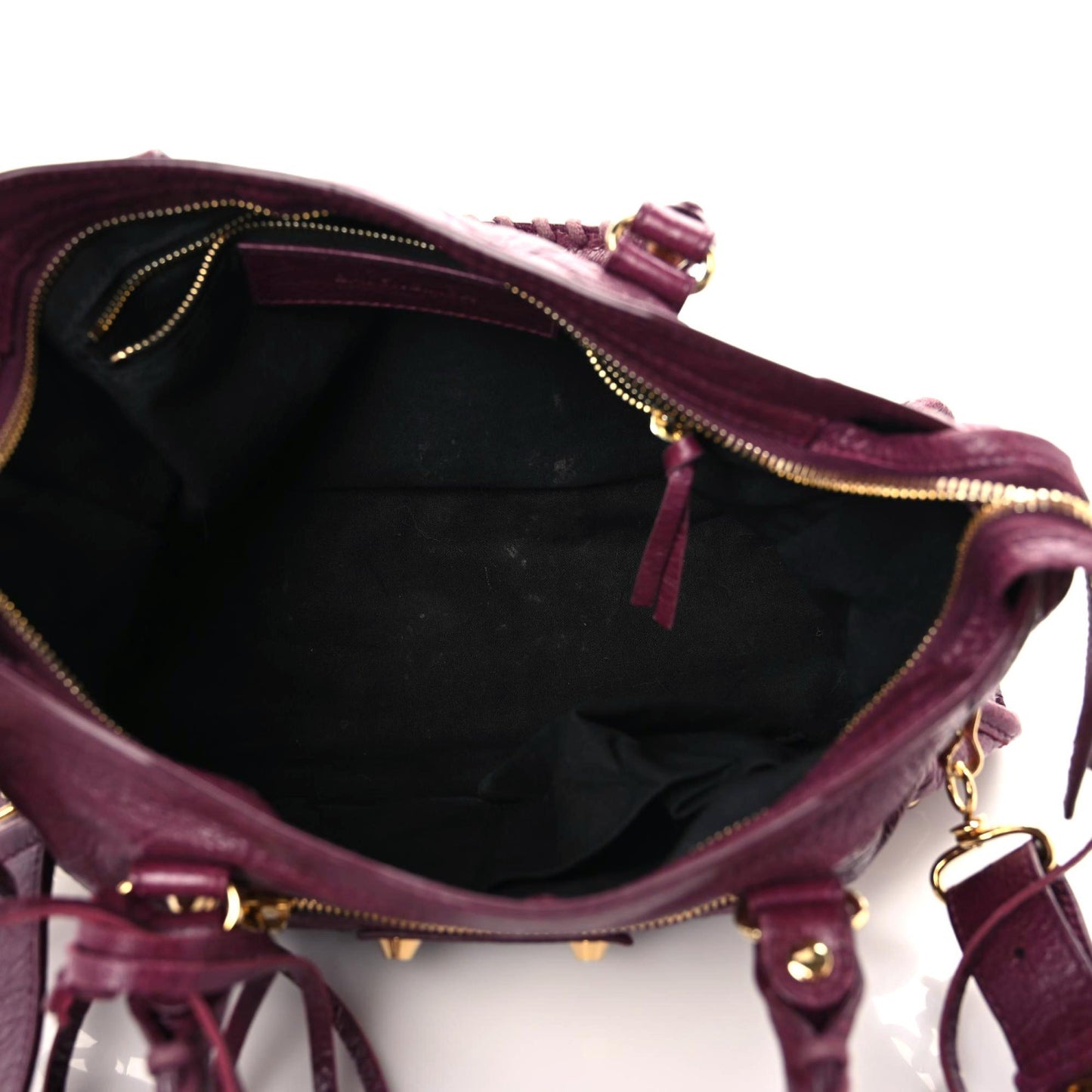 Agneau Classic Gold Hardware S City Violet Prune