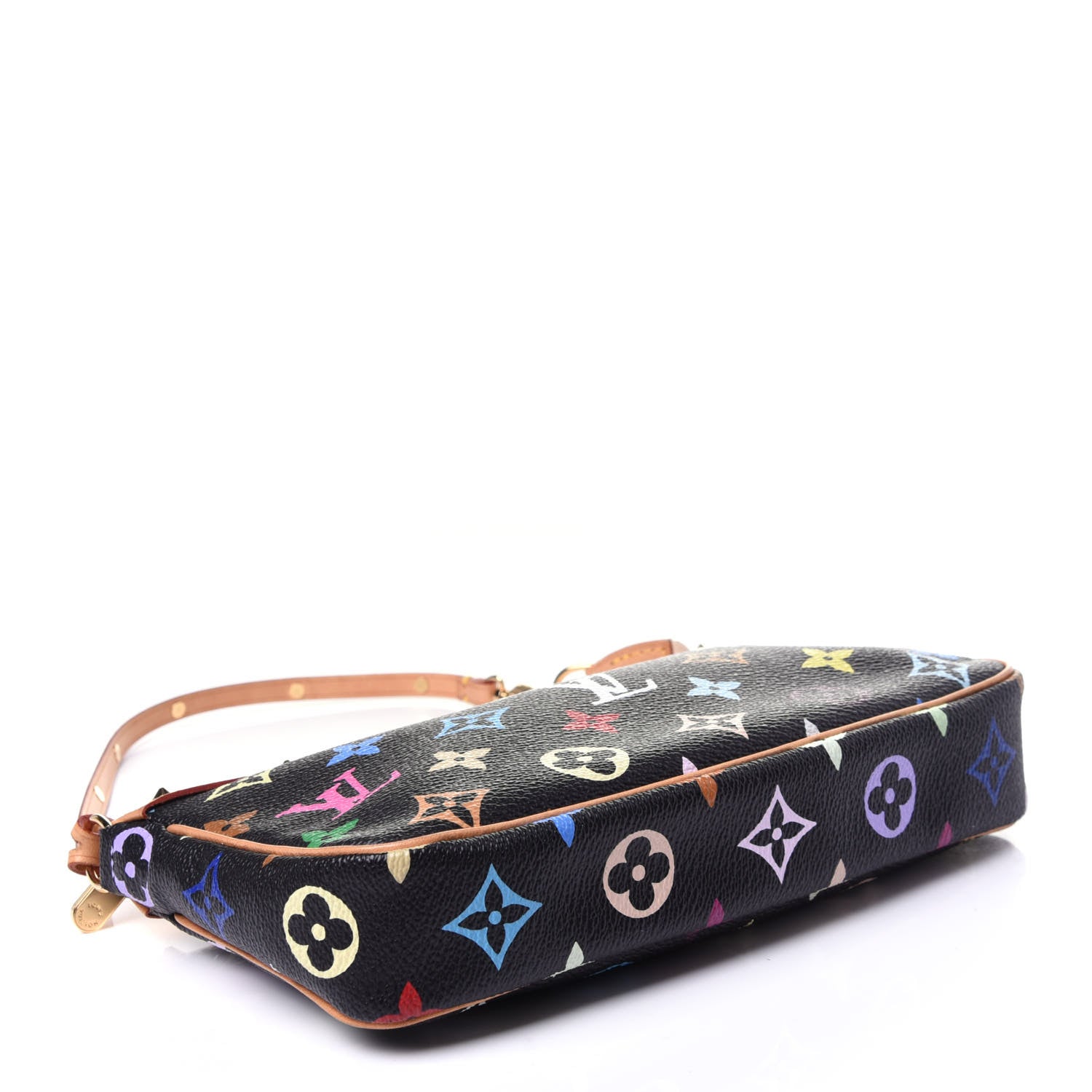 Louis Vuitton Monogram Multicolor Pochette Accessories Black 4 of 9