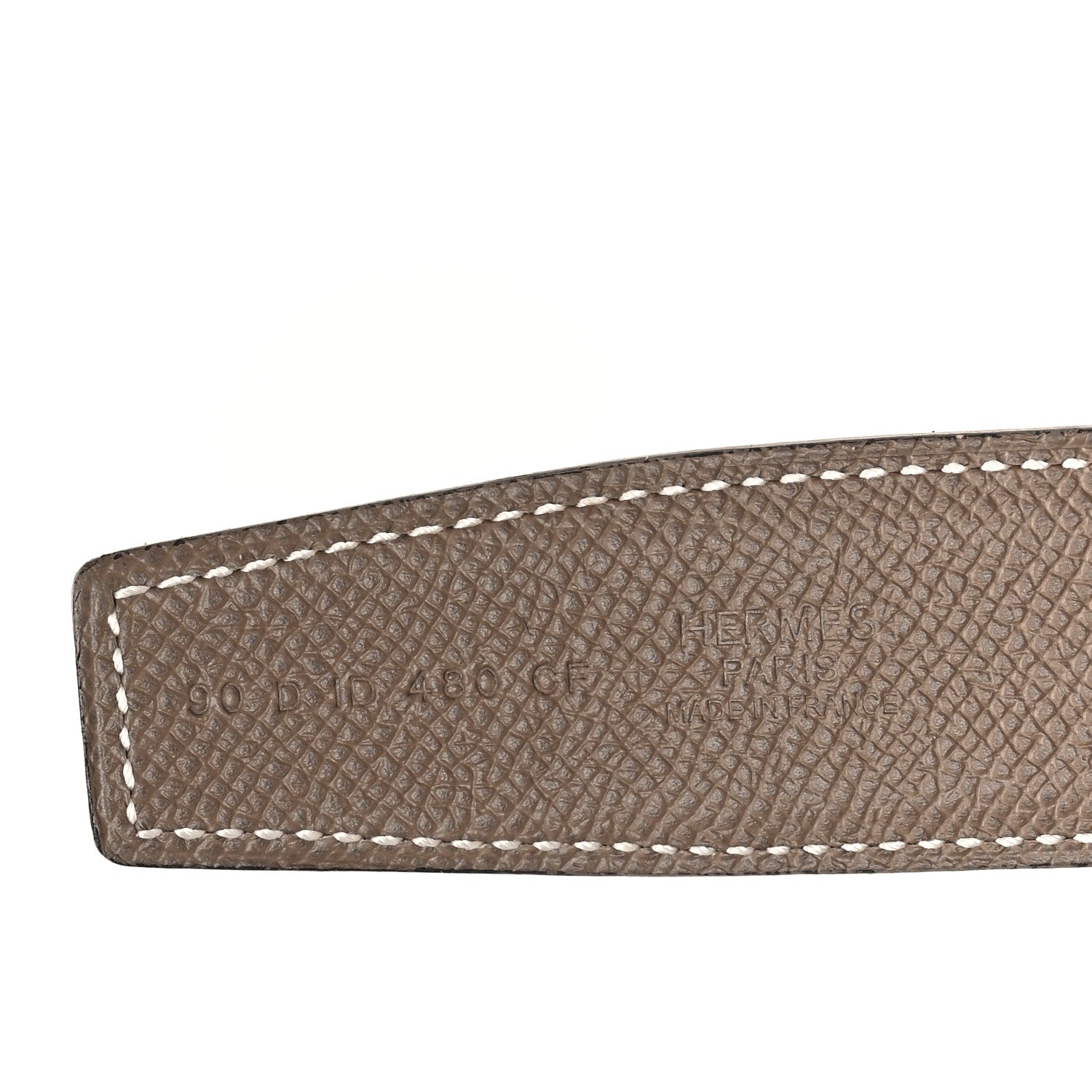 Hermes Epsom 32mm Belt Strap 80 32 Gold Etoupe 3 of 5
