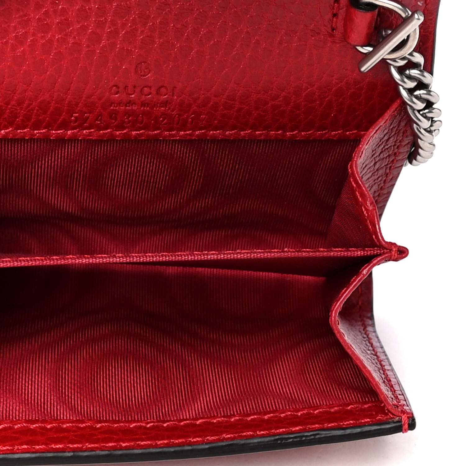 Gucci Calfskin Dionysus Coin Purse Hibiscus Red 5 of 6