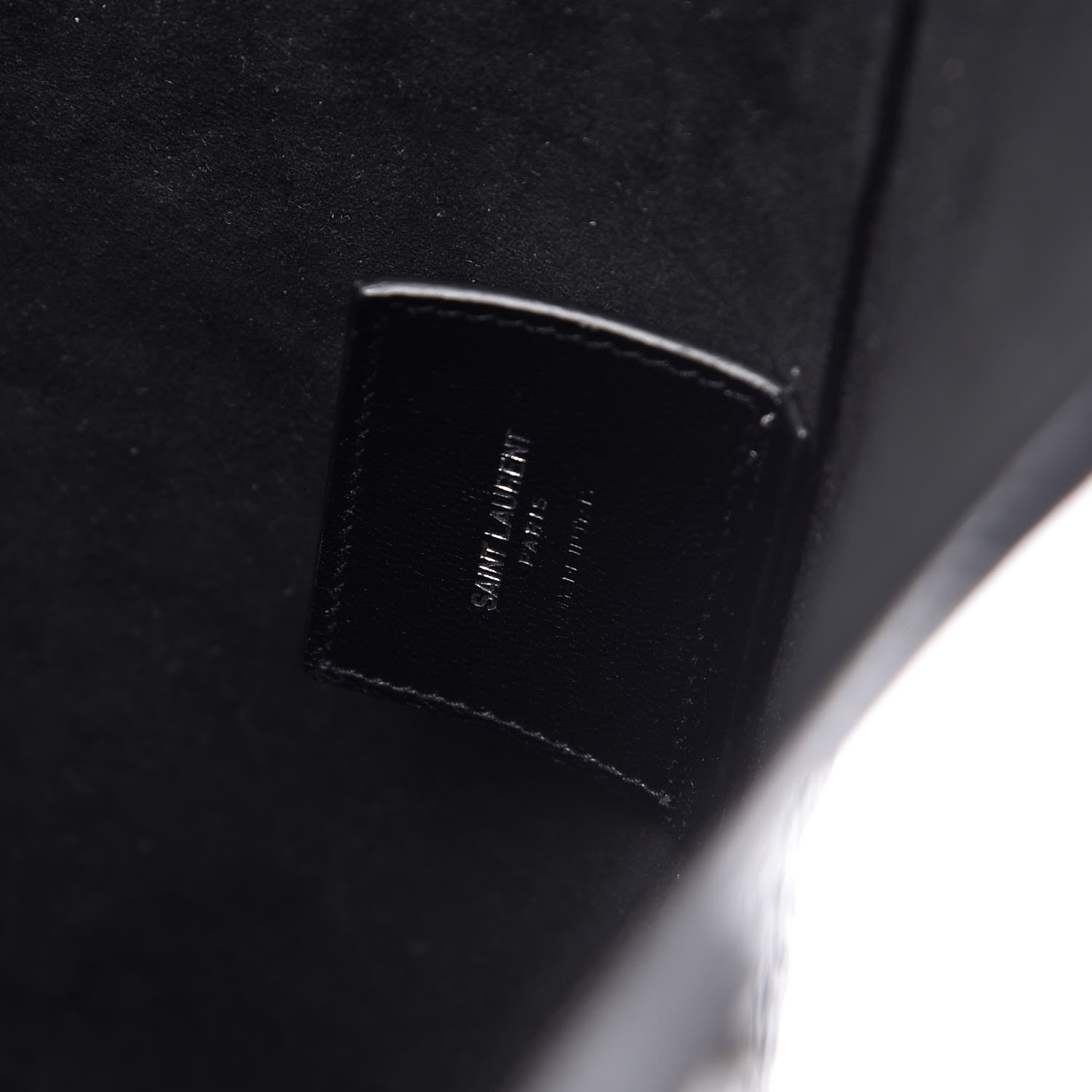 Saint Laurent Croc Calfskin Embossed Bold Shopper Tote Black 9 of 18
