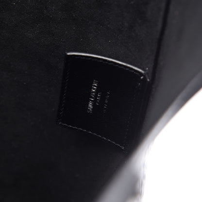 Saint Laurent Croc Calfskin Embossed Bold Shopper Tote Black 9 of 18