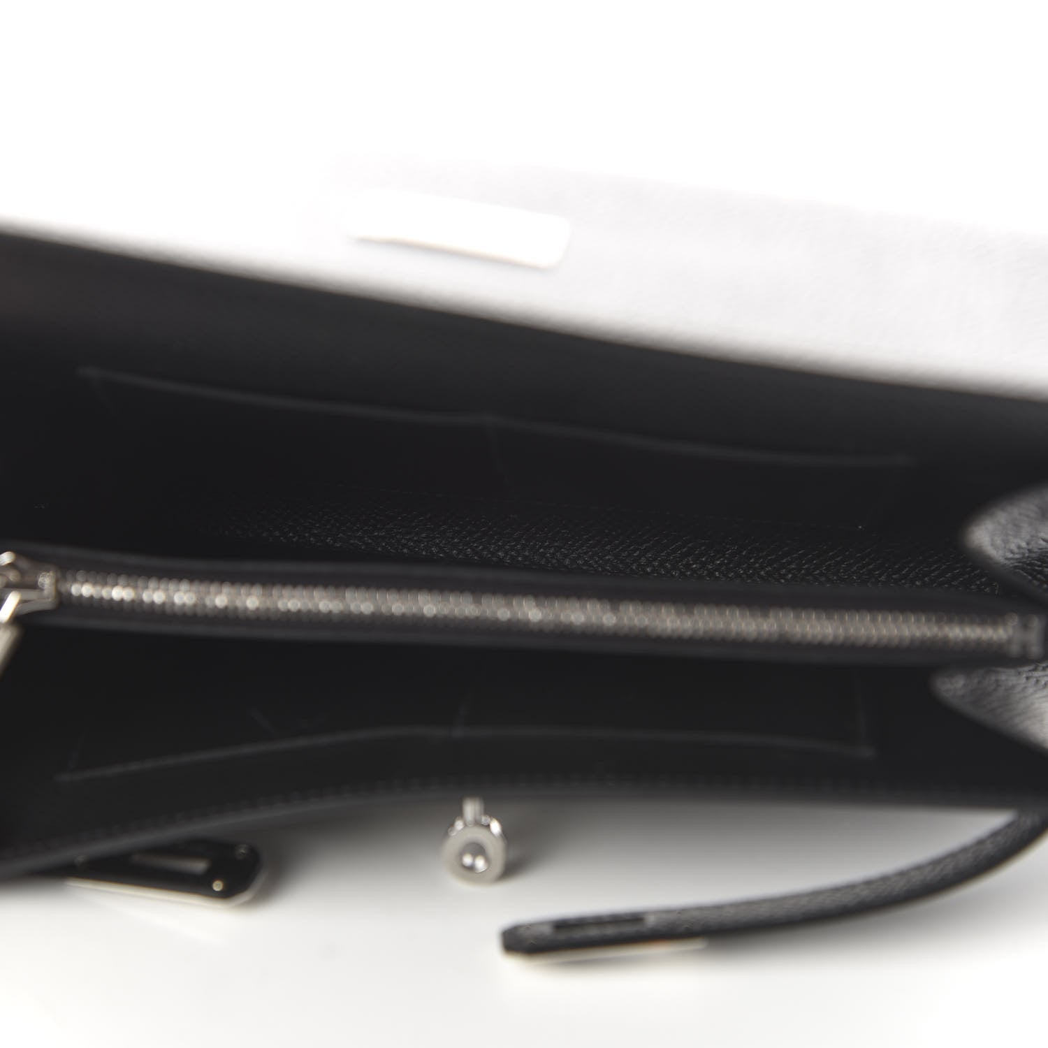 Hermes Epsom Kelly Wallet To Go Black 5 of 10