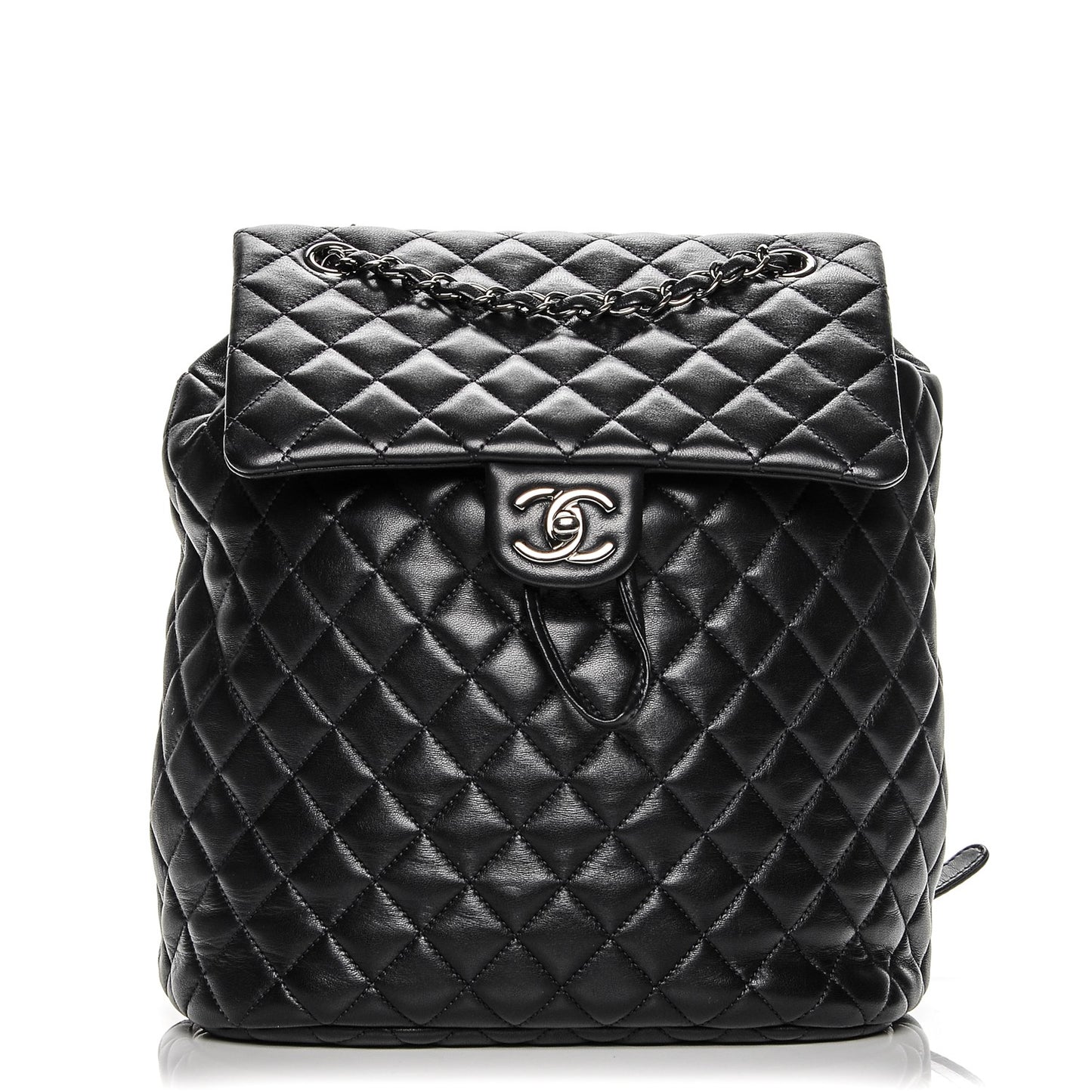Lambskin Quilted Large Urban Spirit Backpack Dark Navy