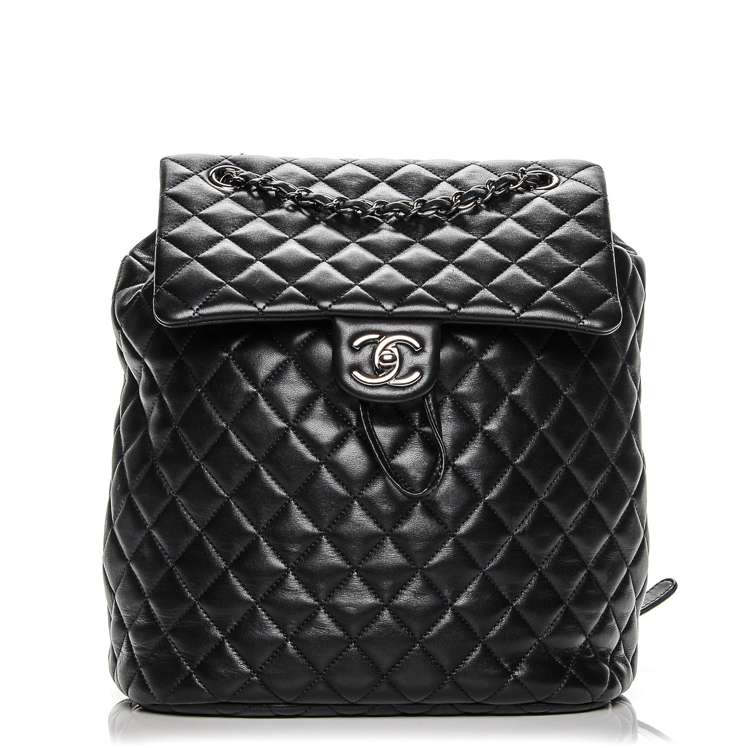 Chanel Lambskin Quilted Large Urban Spirit Backpack Dark Navy 1 of 7