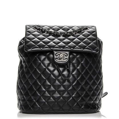 Chanel Lambskin Quilted Large Urban Spirit Backpack Dark Navy 1 of 7