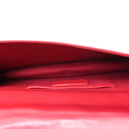 Christian Dior Patent Cannage Lady Dior Convertible Clutch Red 5 of 12