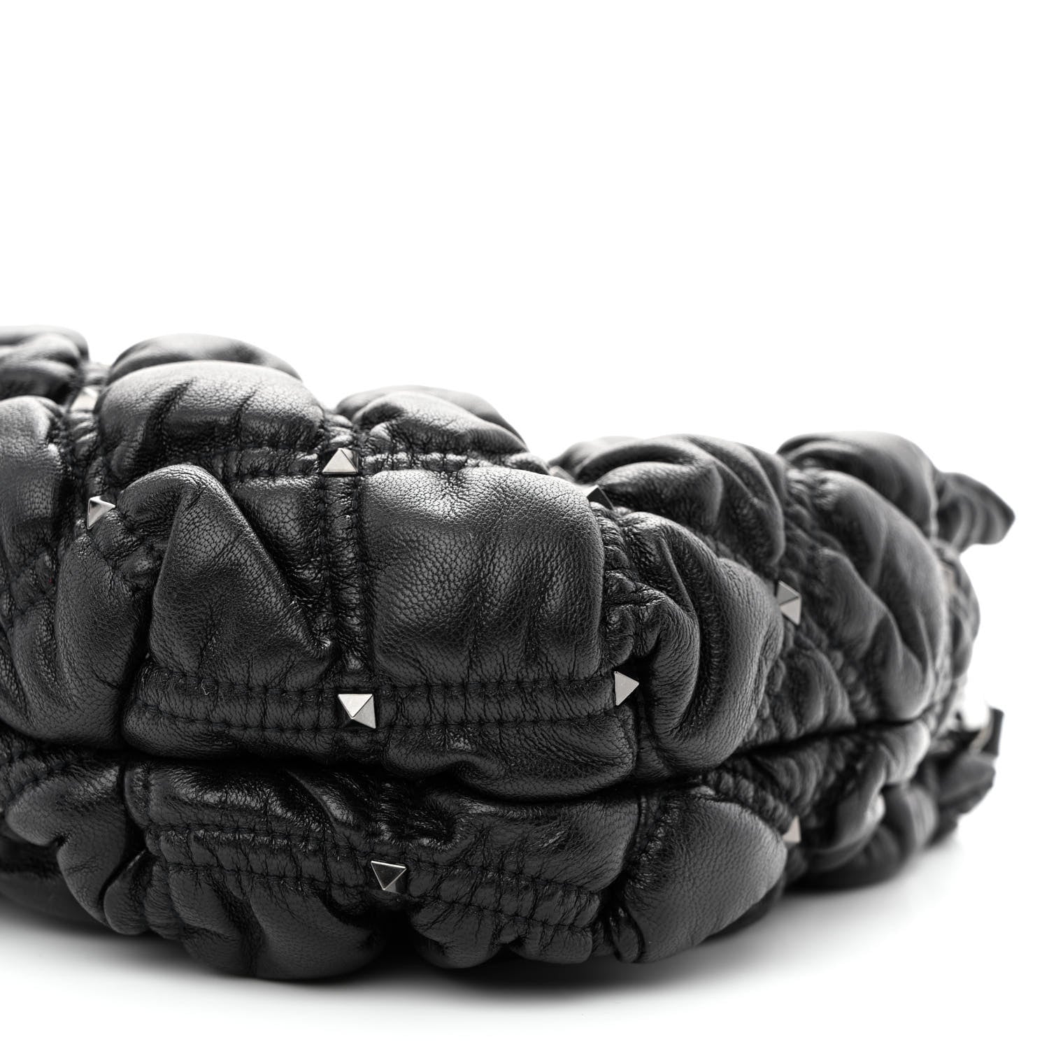 Valentino Garavani Nappa Spikeme Clutch Black 9 of 9